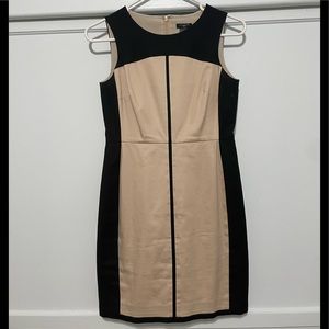 Ann Taylor Dress (Cream/Beige and Black)